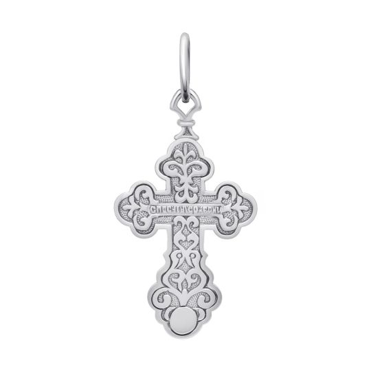 Подвеска-крест из серебра