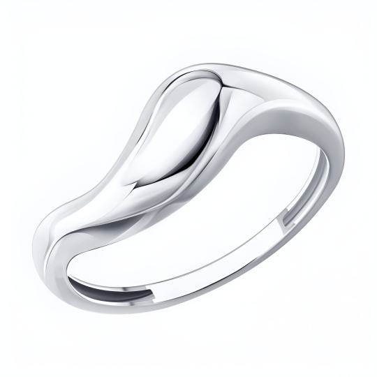 Кольцо из золота с алмазной гранью