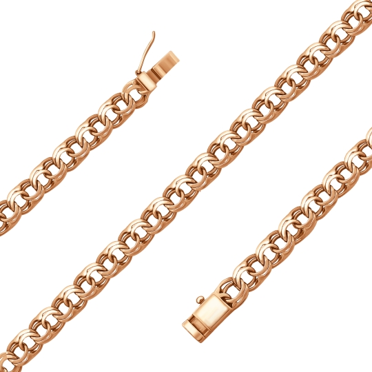 Цепь из лимонного золота плетения "Якорная"