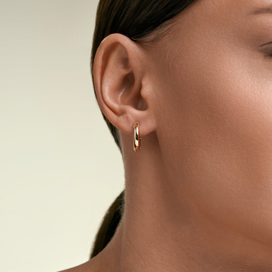 Серьги из золота с топазами London и фианитами