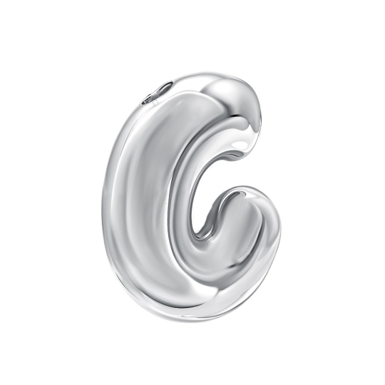 Подвеска-буква из серебра "М"