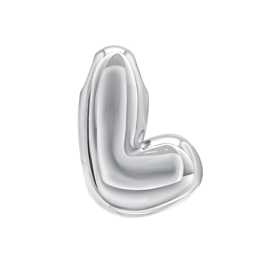 Подвеска-буква из серебра "М"