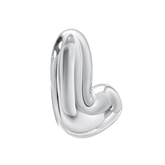 Подвеска-буква из серебра "М"