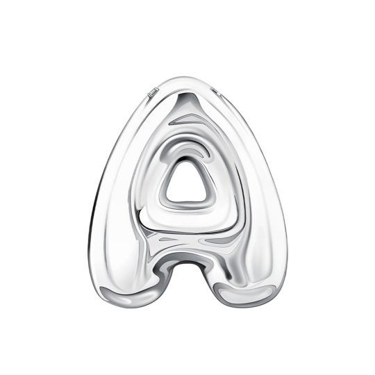 Подвеска-буква из серебра "М"