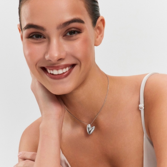 Подвеска-крест из серебра