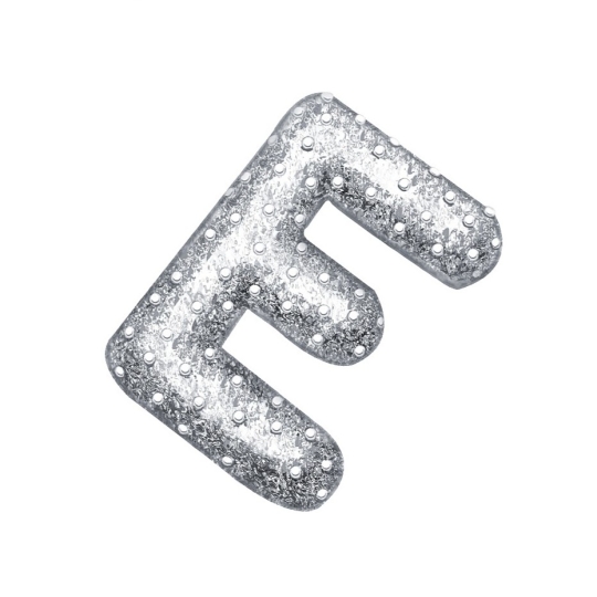 Подвеска из серебра с фианитами "Подкова"