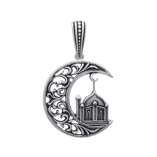 Подвеска-крест из серебра