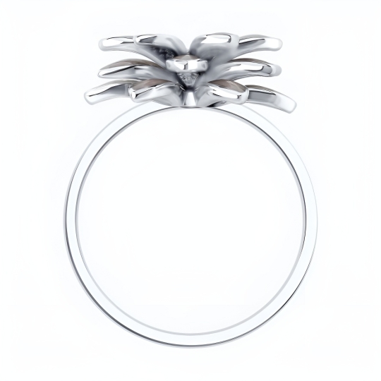 Серьги из серебра с жемчугом и эмалью