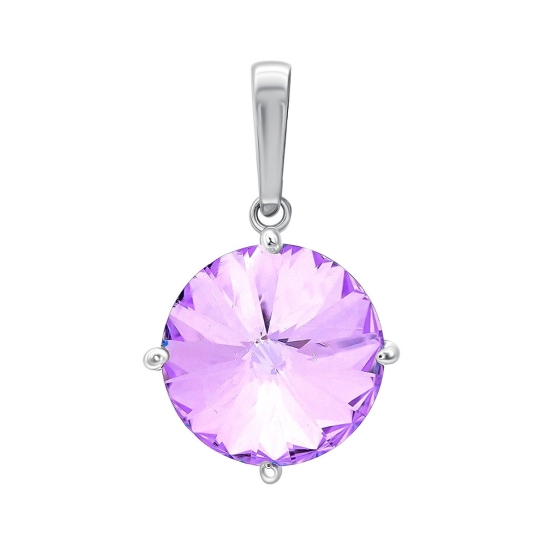 Подвеска из серебра с агатами 