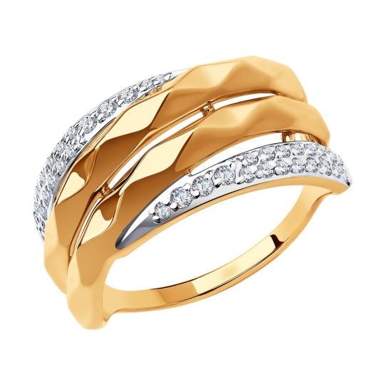 Кольцо из золота с жемчугом