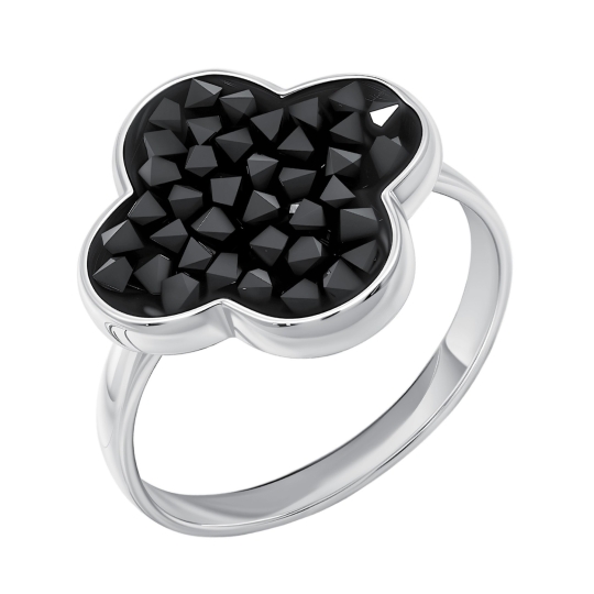 Подвеска из серебра с кристальной тканью