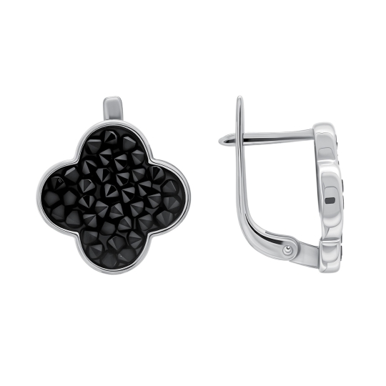 Подвеска из серебра с кристальной тканью