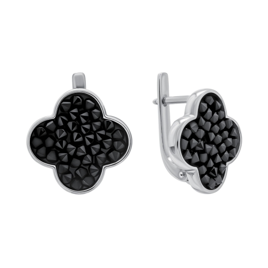 Подвеска из серебра с кристальной тканью