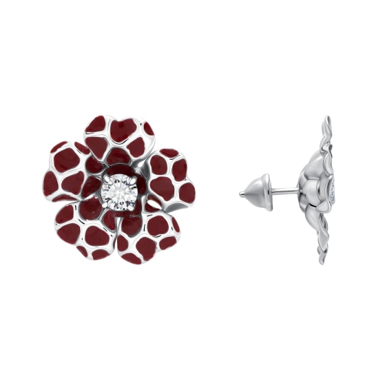 Серьги из серебра с ониксами