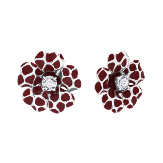 Серьги из серебра с ониксами