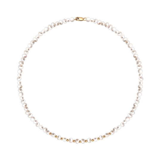 Бусы из золота с жемчугом