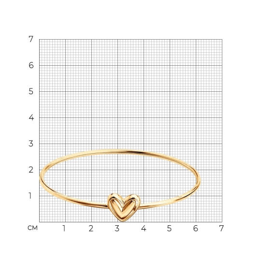 Браслет из золота с гранатами