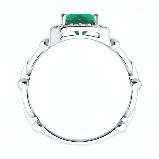 Кольцо из серебра с жемчугом