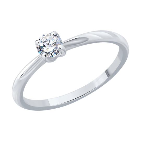 Обручальное кольцо из серебра "Спаси и сохрани"