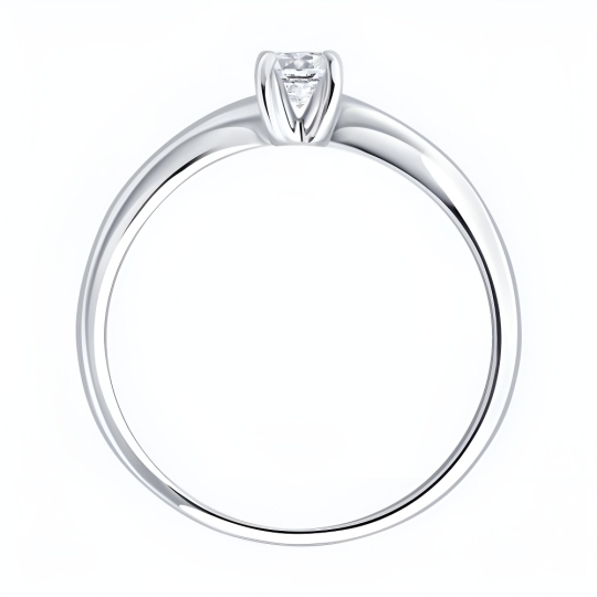 Обручальное кольцо из серебра "Спаси и сохрани"