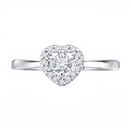 Серьги из серебра с выращенными бриллиантами