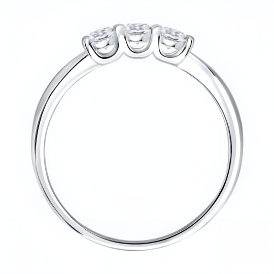 Кольцо из серебра с эмалью и фианитами