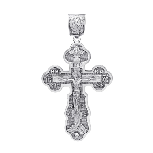 Подвеска-крест из серебра
