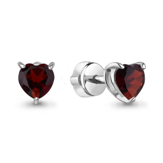 Серьги из серебра с раухтопазами 