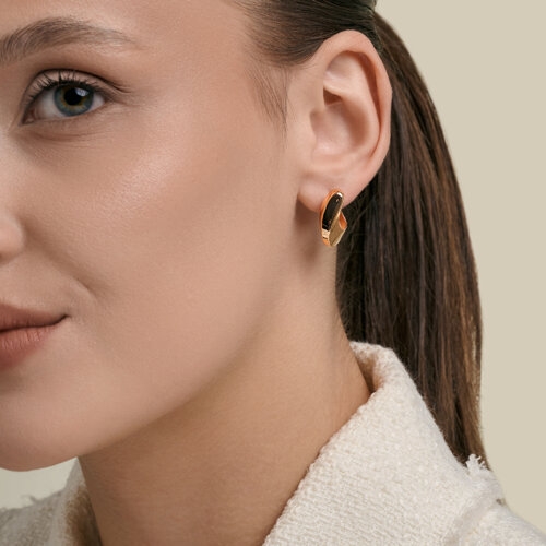 Серьги из золота с бриллиантами и сапфирами