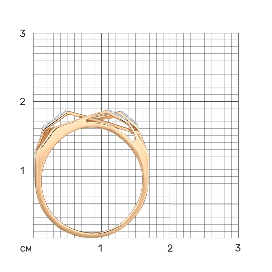 Кольцо из золота "Спаси и сохрани"