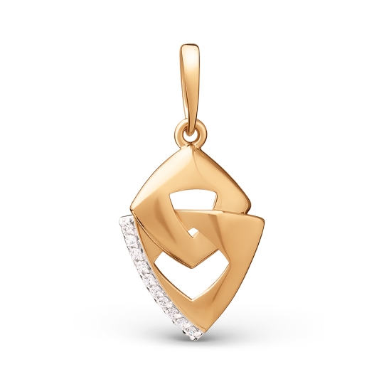 Подвеска из золота с агатами