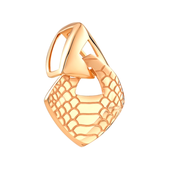 Подвеска-буква из золота с фианитами "Е"