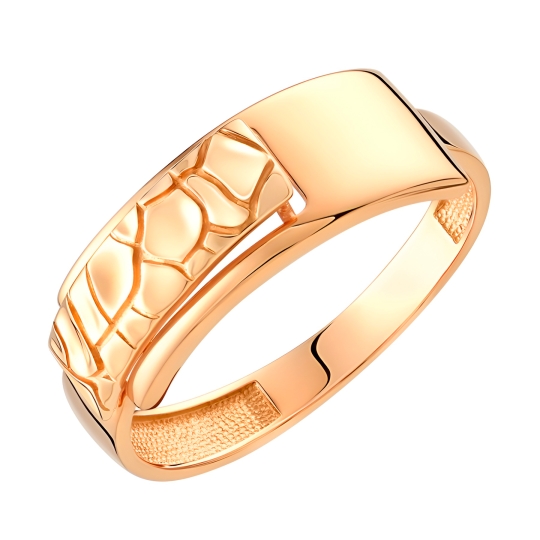 Кольцо из золота с топазом London и фианитами