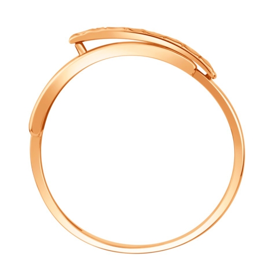 Кольцо из золота с топазом London и фианитами