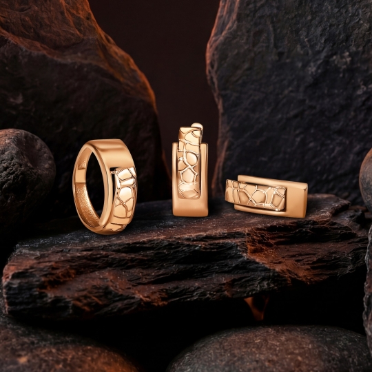 Серьги из золота с фианитами