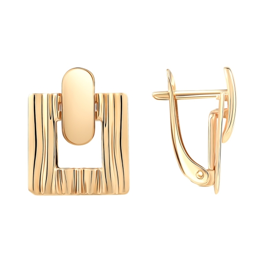 Серьги из золота с бриллиантами и изумрудами