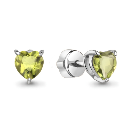 Серьги из серебра с раухтопазами 