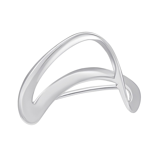 Брошь из серебра с фианитами