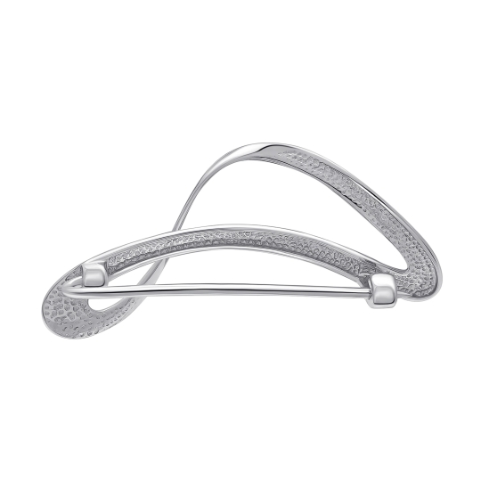 Брошь из серебра с фианитами