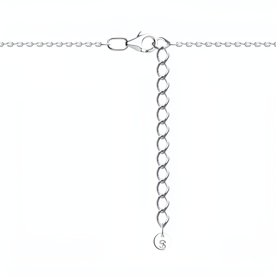 Колье из серебра с фианитами