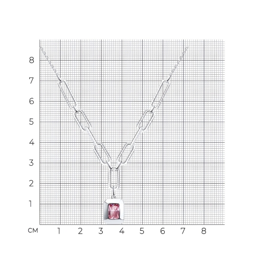 Колье из серебра с ониксом