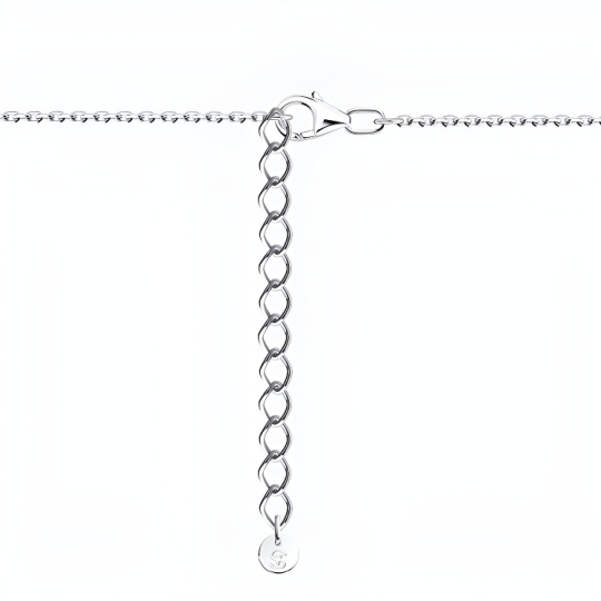 Колье из серебра с фианитами