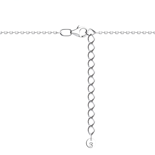 Колье из серебра с фианитом