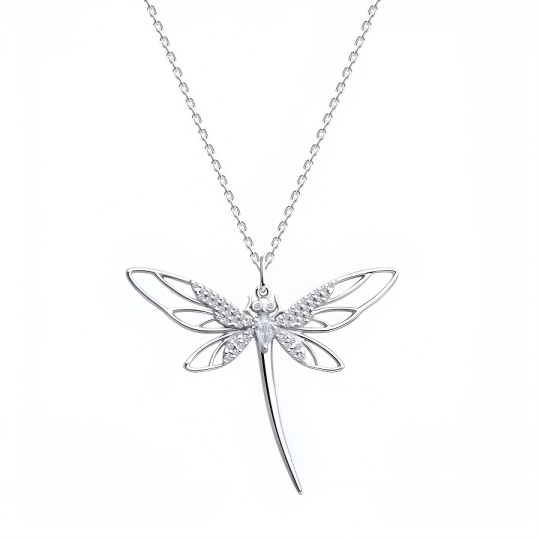 Колье из серебра с фианитом