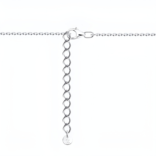 Колье из серебра с фианитом