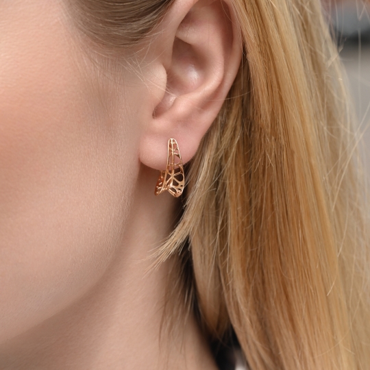 Серьги из золота с бриллиантами 