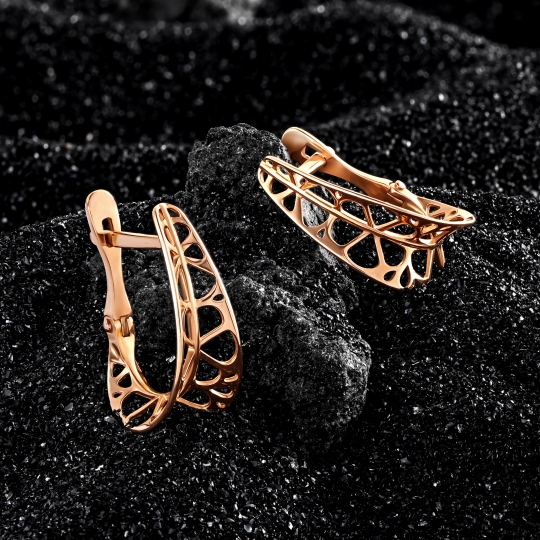 Серьги из золота с бриллиантами 