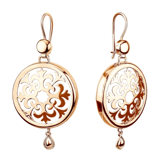 Серьги из золота с жемчугом