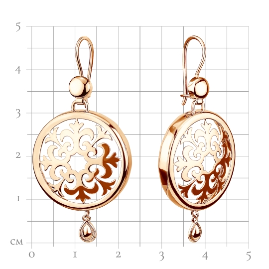 Серьги из золота с жемчугом