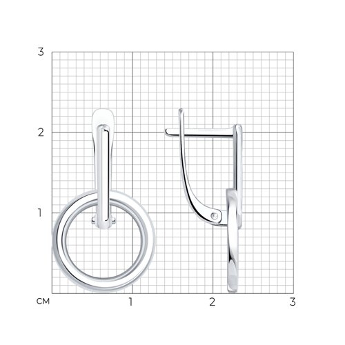 Серьги из серебра